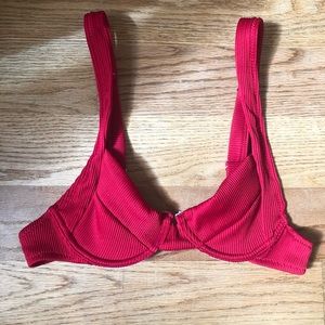 red underwire kini top♥️